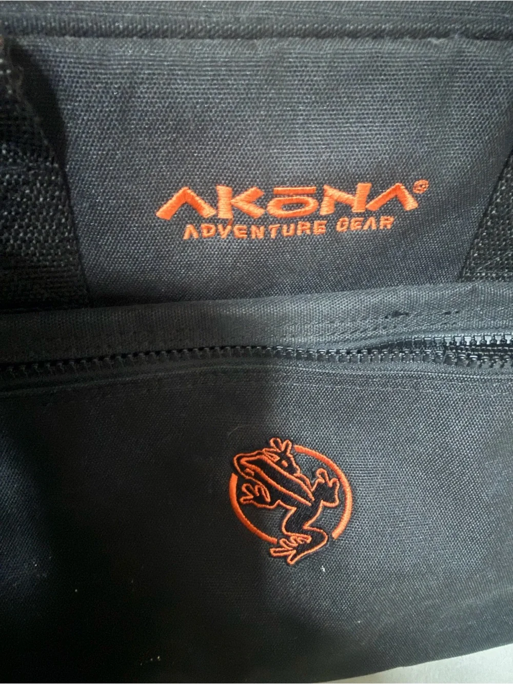 AKONA Black Scuba Diving Weight Duffel Bag - Black with Orange Accent